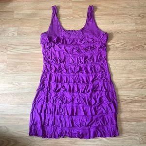 Express size L ruffle sundress knit